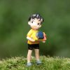 2 Pcs set Kawaii Ponyo on The Cliff Resin Figures Toy Gardening Boy Fish Ornament Action 2 - Ghibli Mall