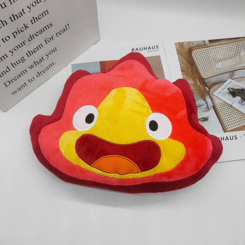 24CM New Calcifer Plush Toys Cartoon Filled Soft Dolls Children Christmas Gifts Home Decorative Toys Wholesale 1 - Ghibli Mall