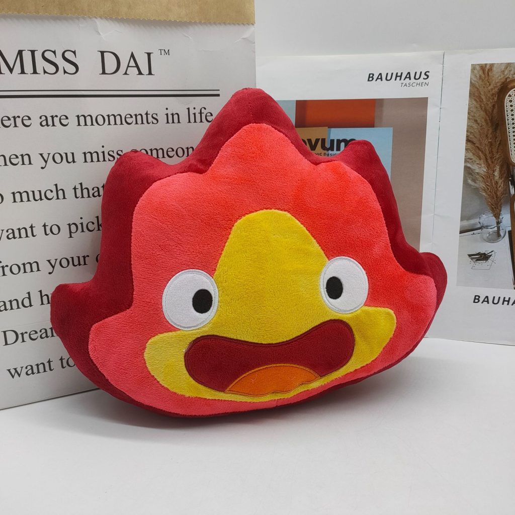 24CM New Calcifer Plush Toys Cartoon Filled Soft Dolls Children Christmas Gifts Home Decorative Toys Wholesale 2 - Ghibli Mall