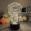 3D Led Lamp Spirited Away No Face Man Totoro Action Figure Nightlight Cute Room Decor Light 13 - Ghibli Mall