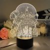 3D Led Lamp Spirited Away No Face Man Totoro Action Figure Nightlight Cute Room Decor Light 4 - Ghibli Mall