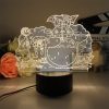 3D Led Lamp Spirited Away No Face Man Totoro Action Figure Nightlight Cute Room Decor Light 6 - Ghibli Mall