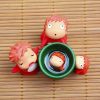 4 Pcs set Kawaii Japan Anime Ponyo on The Cliff Resin Action Figures Gardening Fish Ornament 1 - Ghibli Mall