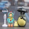 4pcs lot 3 5cm Anime My Neighbor Totoro Action Figure Toy Hayao Miyazaki Mini Garden PVC 1 - Ghibli Mall