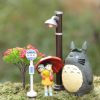 Cute 5PCS Lot Hayao Miyazaki Movie Totoro My Neighbor Anime Action figure Figurine Totoro Decal Toy 1 - Ghibli Mall