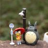 Cute 5PCS Lot Hayao Miyazaki Movie Totoro My Neighbor Anime Action figure Figurine Totoro Decal Toy - Ghibli Mall