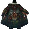 Princess Mononoke SG AOP Hooded Cloak Coat NO HOOD Mockup - Ghibli Mall