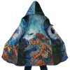 Raging Princess Mononoke SG AOP Hooded Cloak Coat MAIN Mockup - Ghibli Mall