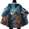 Raging Princess Mononoke SG AOP Hooded Cloak Coat NO HOOD Mockup - Ghibli Mall