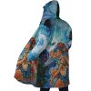 Raging Princess Mononoke SG AOP Hooded Cloak Coat SIDE Mockup - Ghibli Mall