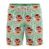 Raging Princess Mononoke SG Hawaiian Shorts FRONT Mockup Knot - Ghibli Mall
