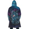 Sea Creatures Ponyo SG AOP Hooded Cloak Coat BACK Mockup - Ghibli Mall