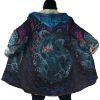 Sea Creatures Ponyo SG AOP Hooded Cloak Coat NO HOOD Mockup - Ghibli Mall