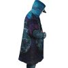 Sea Creatures Ponyo SG AOP Hooded Cloak Coat RIGHT Mockup - Ghibli Mall