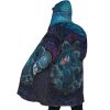 Sea Creatures Ponyo SG AOP Hooded Cloak Coat SIDE Mockup - Ghibli Mall