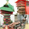Spirited Away Aburaya Bathhouse 3D Paper Model Assembly Papercraft Puzzle Educational Kids Toy Anime Totoro Birthday 5 - Ghibli Mall