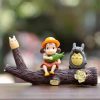 Studio Ghibli Miniature Ornaments Japanese Cartoon Totoro Decoration Home Room Decor Garden Desk Cute Ornaments Miniature 3 - Ghibli Mall