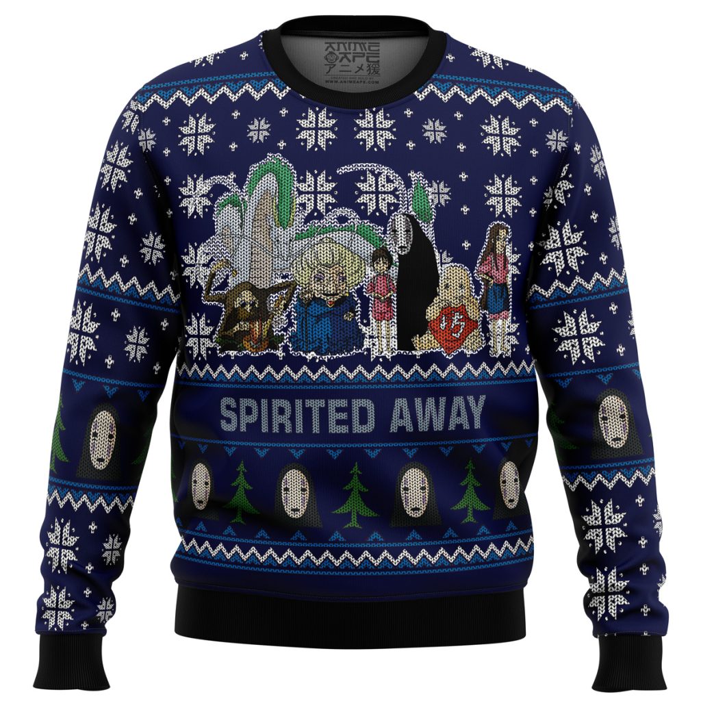 Studio Ghibli Spirited Away Squad men sweatshirt FRONT mockup - Ghibli Mall