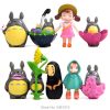 Studio Ghibli Totoro Miniatures PVC Action Figures Spirited Away No Face Man Hayao Miyazaki Mini Figurines 1 - Ghibli Mall