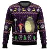 Studio Ghibli Totoro Rain Miyazaki men sweatshirt FRONT mockup - Ghibli Mall