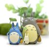 Totoro Japanese Anime 3 5 5cm Mini Tonari no Totoro with Lotus leaf Mini Cartoon Figures 1 - Ghibli Mall