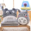 Totoro Plush Pillow Multifunction 3 in 1 Throw Pillow Totoro Hand Warm Pillow Cushion Baby Kids - Ghibli Mall