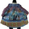 Trippy Castle in the Sky SG AOP Hooded Cloak Coat NO HOOD Mockup - Ghibli Mall