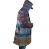Trippy Castle in the Sky SG AOP Hooded Cloak Coat RIGHT Mockup - Ghibli Mall