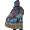 Trippy Castle in the Sky SG AOP Hooded Cloak Coat SIDE Mockup - Ghibli Mall