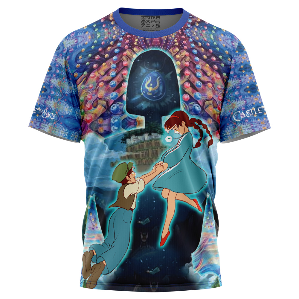Trippy-Castle-in-the-Sky-Studio-Ghibli_T-Shirt-3D-FRONT_Mockup.jpg Trippy Castle in the Sky Studio Ghibli T Shirt 3D FRONT Mockup - Ghibli Mall
