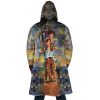 Trippy Grave of the Fireflies SG AOP Hooded Cloak Coat BACK Mockup - Ghibli Mall