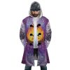 Trippy Howls Moving Castle SG AOP Hooded Cloak Coat FRONT Mockup - Ghibli Mall