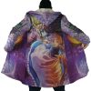 Trippy Howls Moving Castle SG AOP Hooded Cloak Coat NO HOOD Mockup - Ghibli Mall