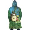 Trippy My Neighbor Totoro SG AOP Hooded Cloak Coat BACK Mockup - Ghibli Mall