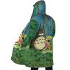 Trippy My Neighbor Totoro SG AOP Hooded Cloak Coat SIDE Mockup - Ghibli Mall
