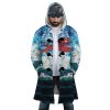 Trippy Porco Rosso SG AOP Hooded Cloak Coat FRONT Mockup - Ghibli Mall