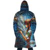 Trippy Spirited Away SG AOP Hooded Cloak Coat BACK Mockup - Ghibli Mall