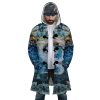 Trippy Spirited Away SG AOP Hooded Cloak Coat FRONT Mockup - Ghibli Mall