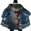 Trippy Spirited Away SG AOP Hooded Cloak Coat NO HOOD Mockup - Ghibli Mall