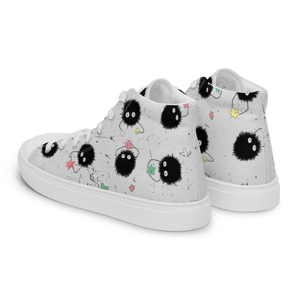womens high top canvas shoes white left back 640aed97a9b13 - Ghibli Mall